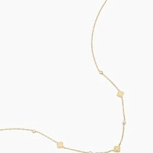 Lucky Clover Ketting Met Zirkonia