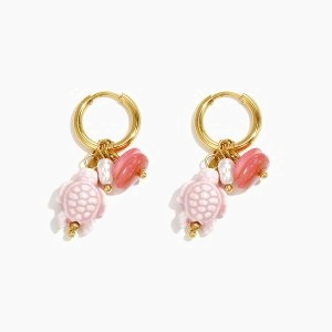 Schildpad Charm Oorringetjes