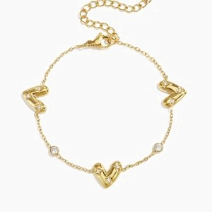Triple Heart Armband Met Zirkonia